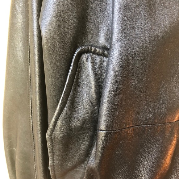 Men’s Bally Leather Bomber Jacket - Picture 4 of 12